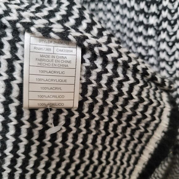 Jack by BB Dakota Black/White Open Cardigan L - Picture 5 of 5